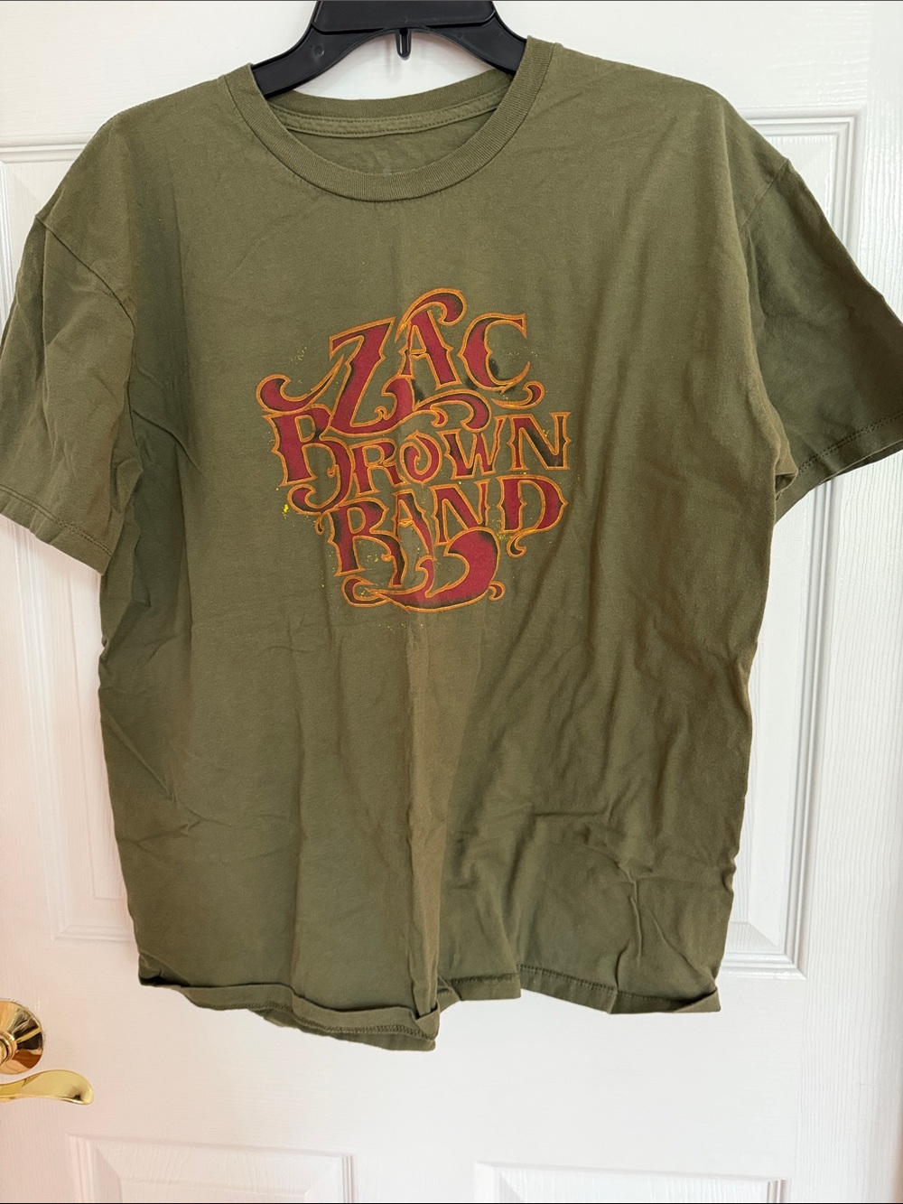 Lucy Olive Green Short Sleeve Zac Brown Band Graphic Tee